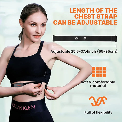 Bluetooth Chest Heart Rate Monitor Strap – ANT+ IP67